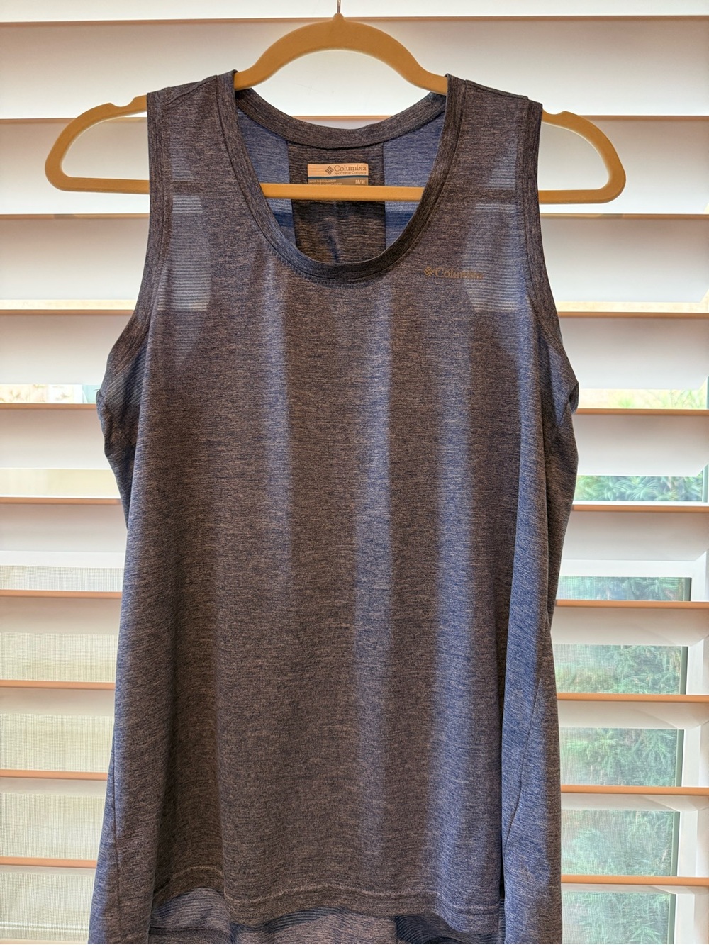Columbia Women's Heather Blue Athletic Tank Top